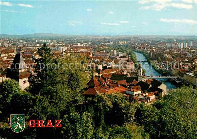 72883413 Graz_Steiermark Blick vom Schlossberg  Graz_Steiermark