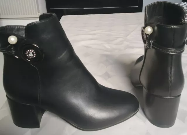 Bottines cuir synthétique PittaRosso pointure 35 excellent état
