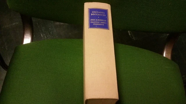 BOCCACCIO - DECAMERON FILOCOLO AMETO FIAMMETTA 1952 RICCIARDI, 24g22 BOCCACCIO - DECAMERON FILOCOLO AMETO FIAMMETTA 1952 RICCIARDI, 24g22
