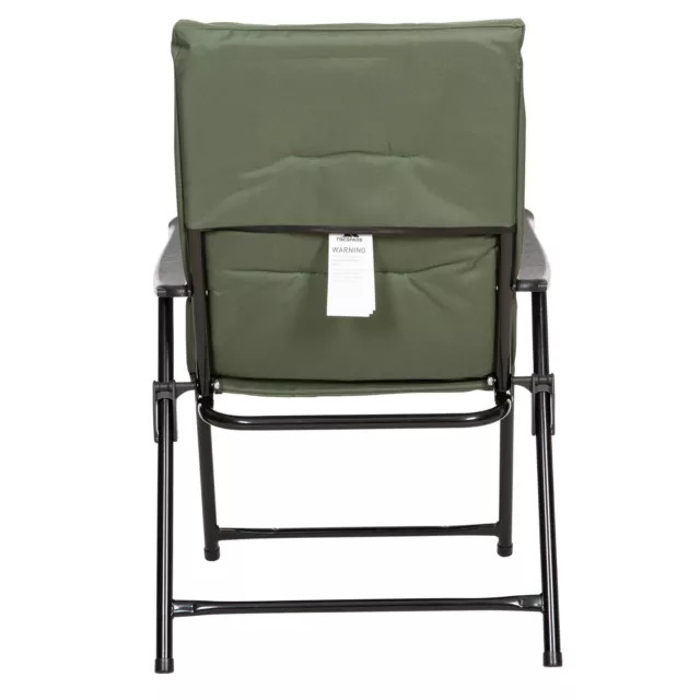 Trespass Folding Deck Chair Padded Camping Garden Fishing Steel Frame Paddy 3