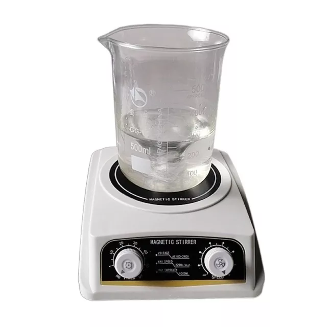 Electric Lab Magnetic Stirrer 2200RPM Adjustable Speed Lab Mixer Max 1000ML New