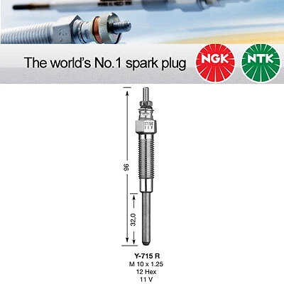 10x NGK spina incandescente Y-715R (5376)