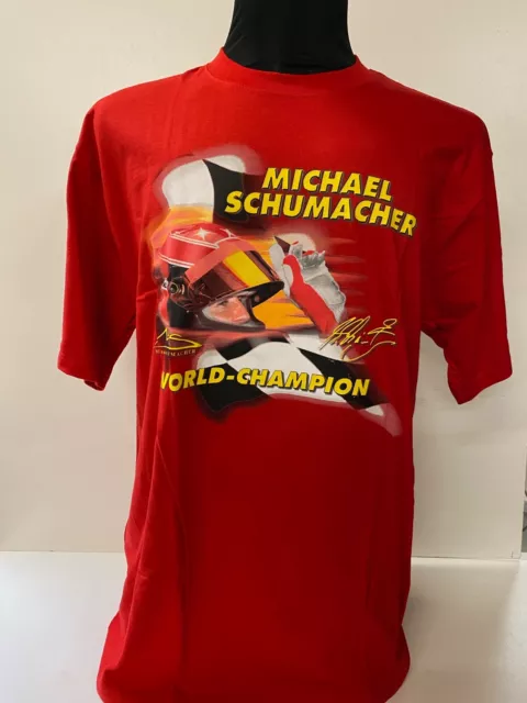 Michael Schumacher Ferrari Racing T-Shirt Motorsport F1 Formel 1 XL rot NEU