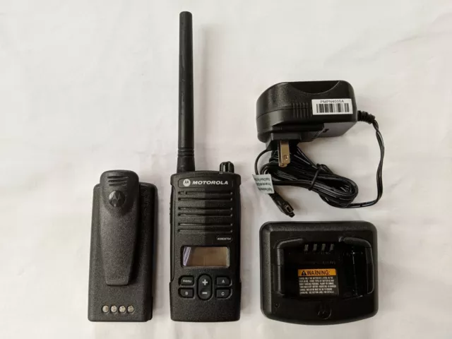 Motorola RDM2070D Walmart VHF Two-Way Radio with new earpiece headset