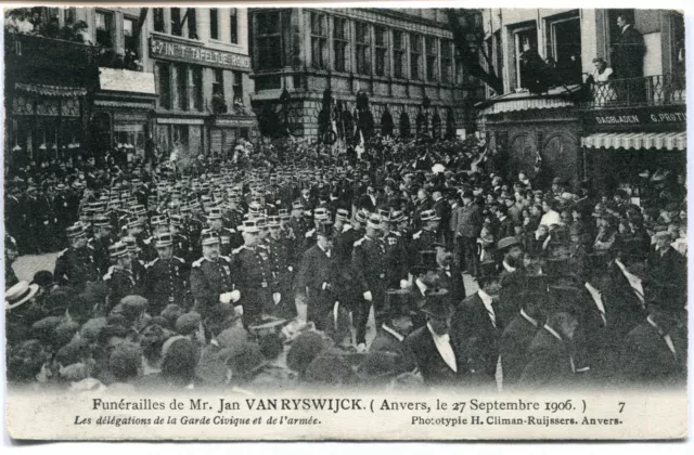 CPA - Carte postale - Belgique - Anvers - Funérailles de Mrs Jan Van Ryswijck -