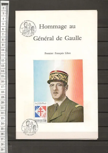 Cd 41 / Document Philatelique /  Charles De Gaulle