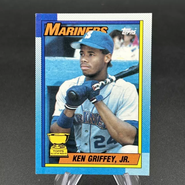 1990 Topps KEN GRIFFEY JR. All-Star Rookie #336 Bloody Scar ERROR Card