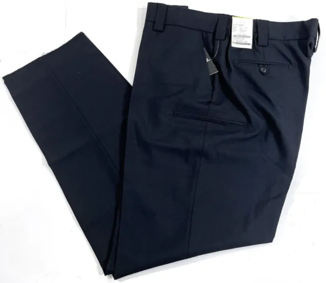 NEW BLAUER WOMENS 6 POCKET POLYESTER WOOL PANTS 8567W DARK NAVY 16x36 UNHEMMED