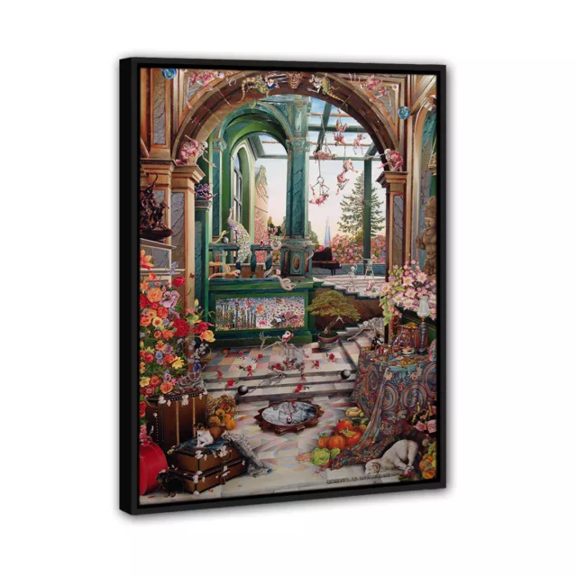 Raqib Shaw Artworks Abstract Painting Framed Oil Canvas Print