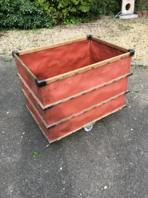 Vintage Factory Trolley / Mill Cart