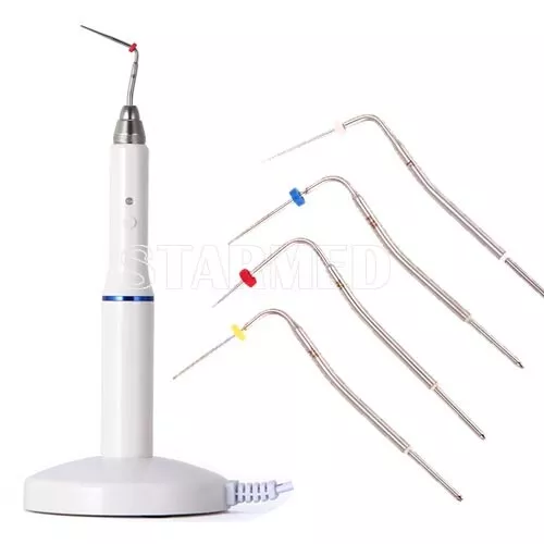 Wireless Dental Gutta Percha Obturation System Endo Heated Pen+ 4Pc Heated Tips