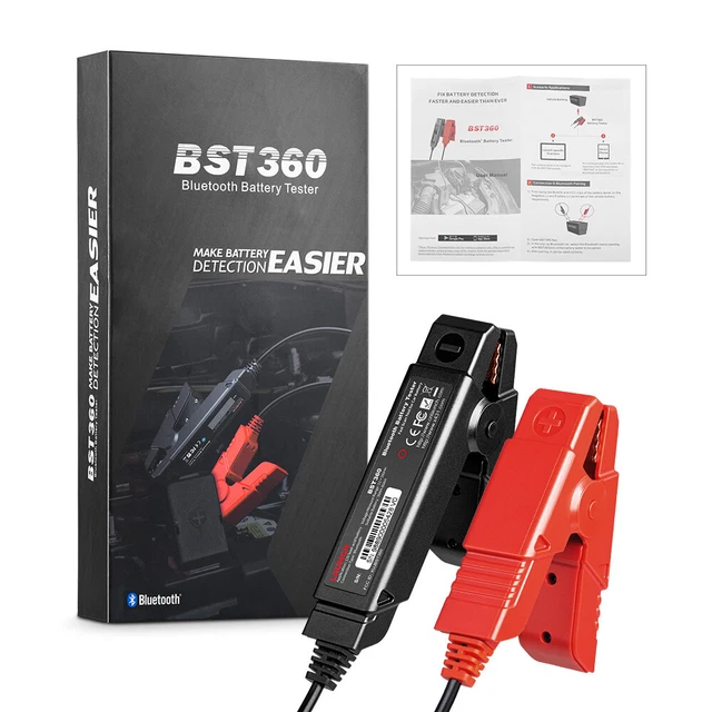 LAUNCH BST360 Bluetooth Battery Tester Clip Use With X431 V PRO3S+ PAD V/Android