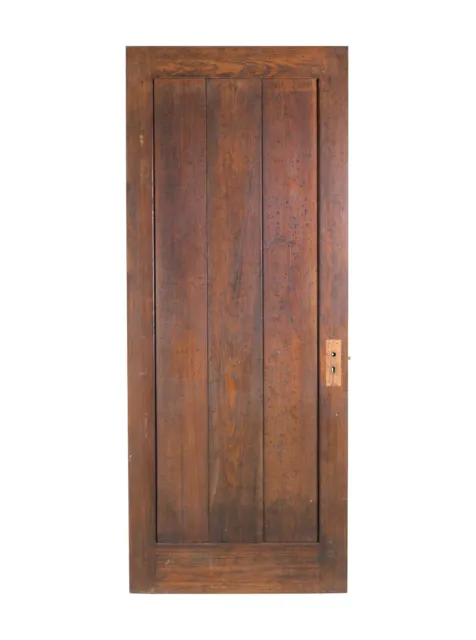 Vintage 3 Pane Solid Oak Passage Door 83 x 33.5