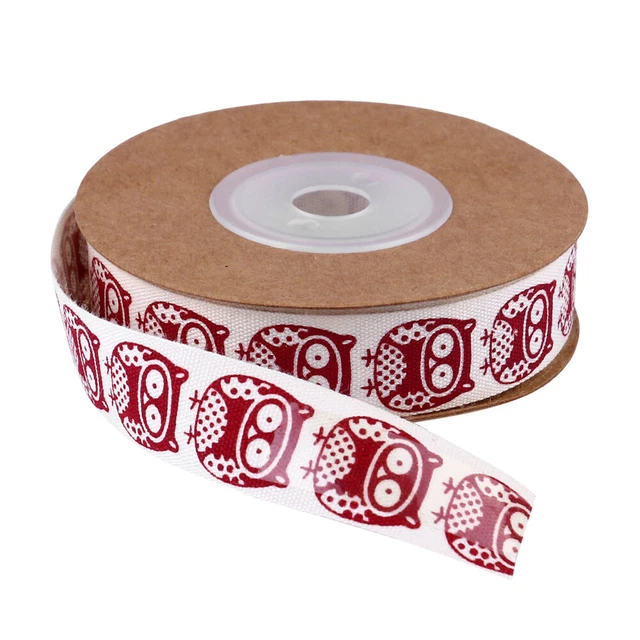 Christmas Decoration Christmas Printed Ribbon Cotton Ribbon Twine