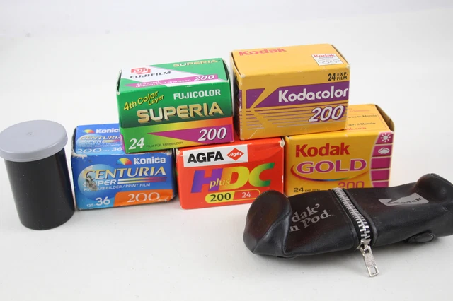 35MM FILM CAMERA Expired Unused Inc Kodak & Fujifilm Rolls x 6 £16.00 ...