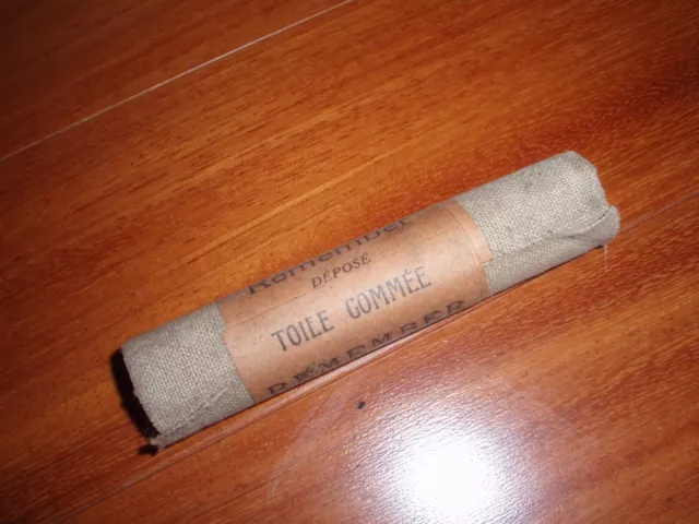 toile gommée réparation pneu  velo cycliste ancien old bicycle alte fahrrad