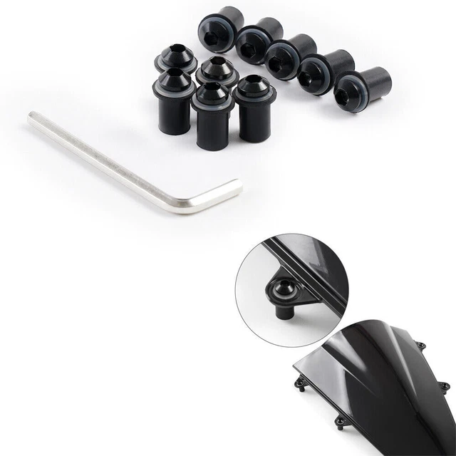 Wellnut Windscreen Screws Bolt for Kawasaki ZX9R 1994 95 96 97 98 99 00 01-2003