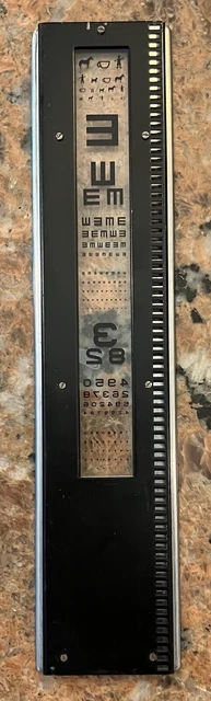 Original Slide For A Chart Projector American Optical 2“ X 9.5“