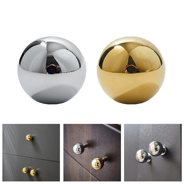 Coolnews Boutons De Porte D'intérieur Dorés - Poignée De Porte Carrée Moderne Avec Serrure - Pour Chambre à Coucher, Salle De Bain - Laiton Satiné