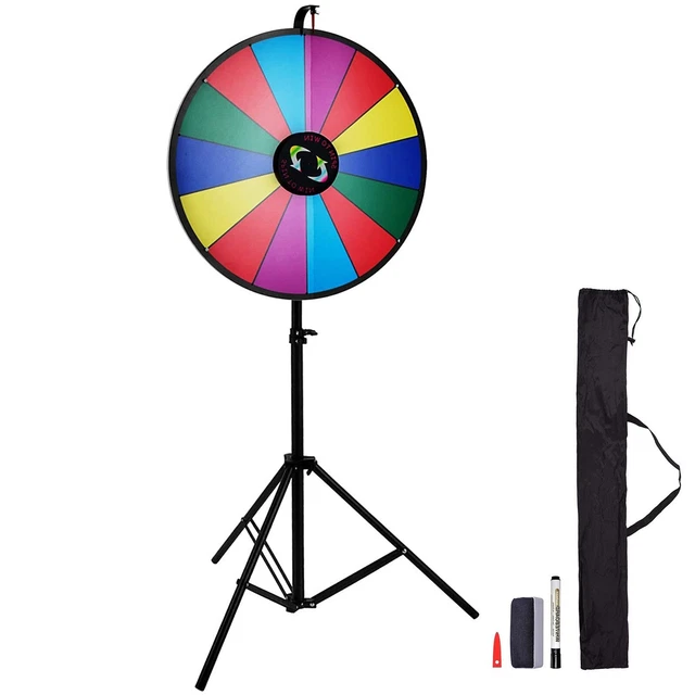 VEVOR ROUE CHROMATIQUE de 61 cm, Roue de la Fortune 14 Créneaux EUR 98