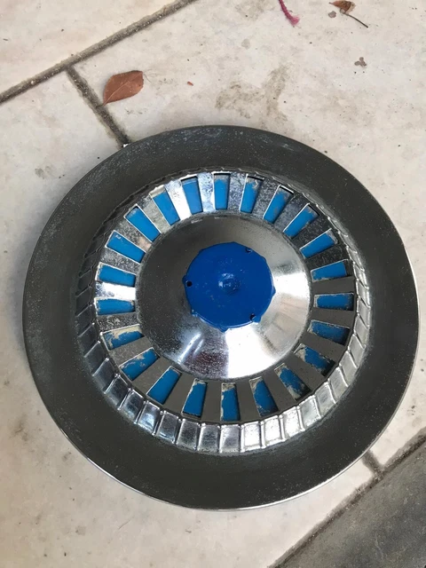 Lambretta Vespa Borchia 10 Diametro Originale Del Periodo No Rifacimento Azzurro