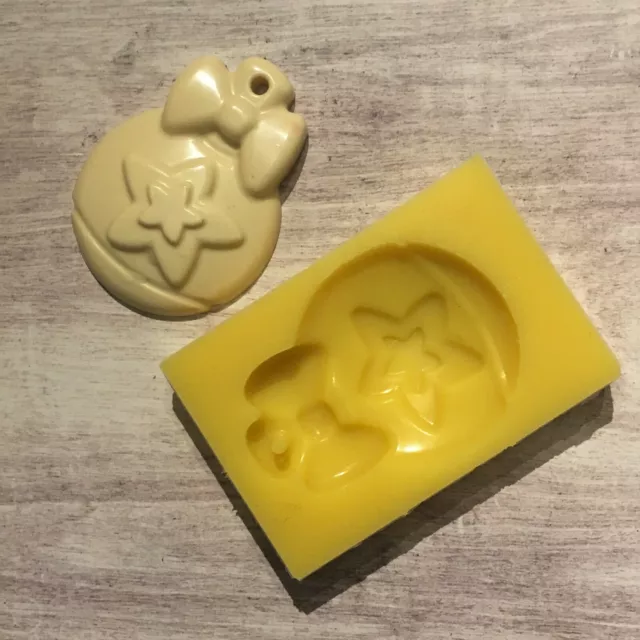 Pallina di Natale stampo in silicone per FIMO resina gesso ceramica palla