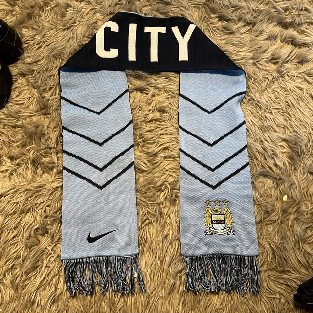 Nike FC Manchester City Soccer Football Club  Fringed Scarf