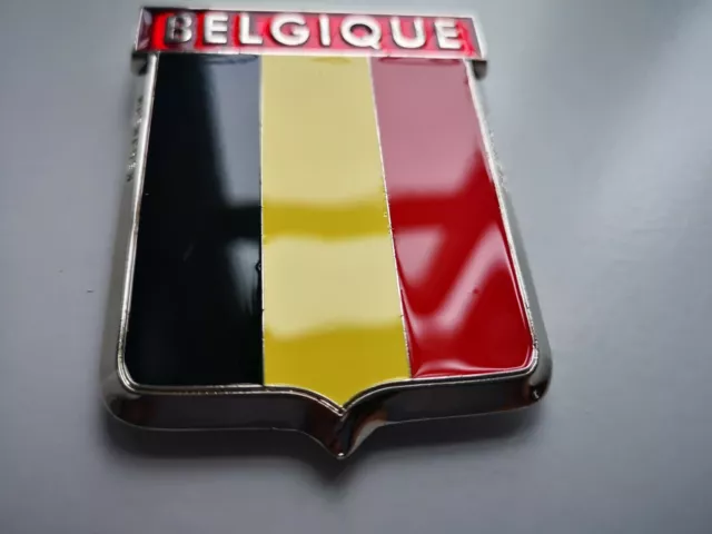 Belgium Belgique Country grill Badge Emblem Jaguar,Rover,Healey,Triumph,Morgan