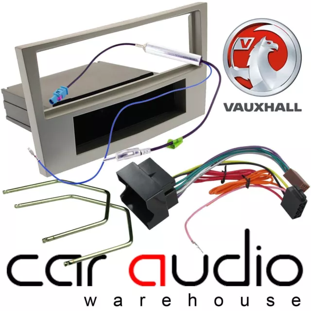 Vauxhall Corsa D Astra H Zafira B Car Stereo Radio Fascia Fitting Kit SILVER