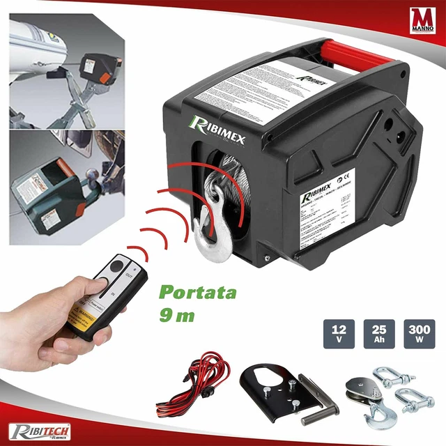 Verricello Elettrico In Metallo Per Auto RC 1:10 – Mini Argano Per Scalatore, Simulazione Realistica, Nero