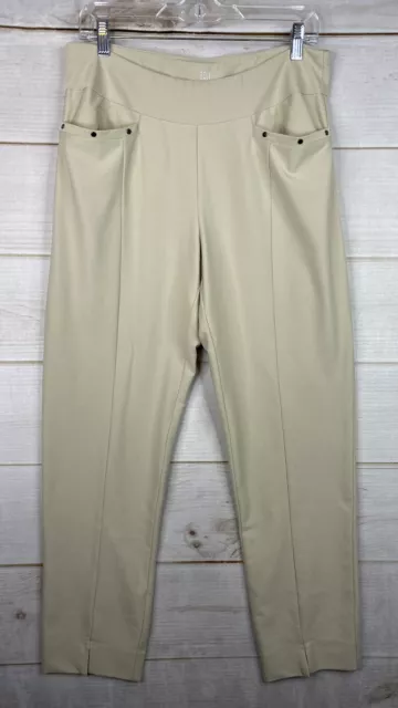 Tail Pants Womens 10 Beige Activewear Gray Pull On Athletic Golf Studded Pockets