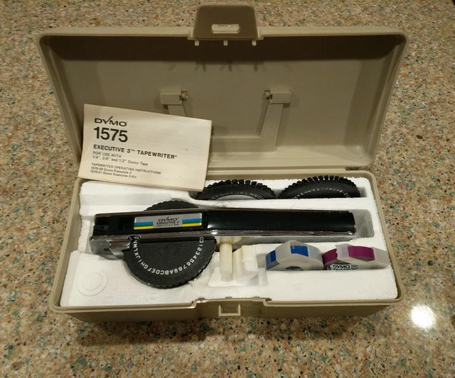 ■製品保証■ 【executive Ⅲ】ダイモ DYMO 1575 170-8 ほぼ未使用 DYMO 1575 Executive 3 ( ダイモ テープライター