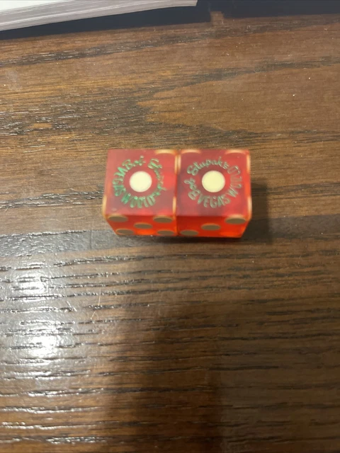 Bob Stupak’s Vegas World Casino Dice 1980’s-90’s Non Matching Numbers