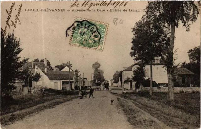CPA LIMEIL-BRÉVANNES Avenue de la Gare Entrée de limeil (569950)