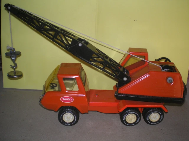 Camion De Pompier Et Bétonneuse Tonka En Tôle Métal - Vintage Années 60 - Occasion