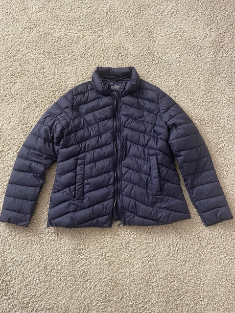 Navy Zara Girls quilted coat age 11-12 - Great Condition