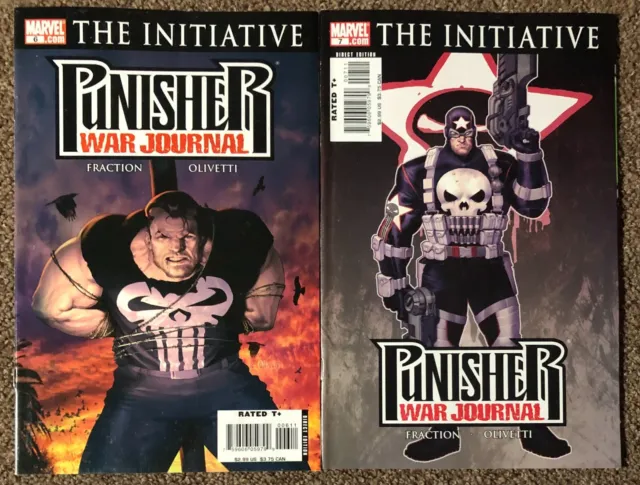 Punisher War Journal The Initiative #6-7 Marvel Comic Lot