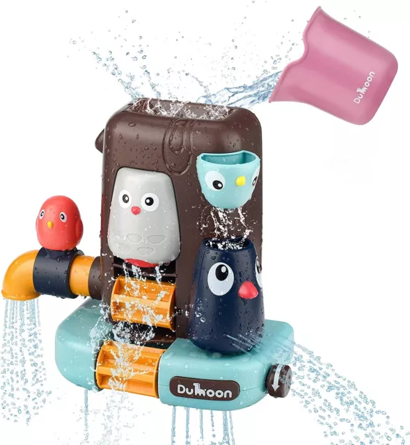Bird House Running Water Sprinkler Waterfall Bath Toys Shower For Toddler Baby