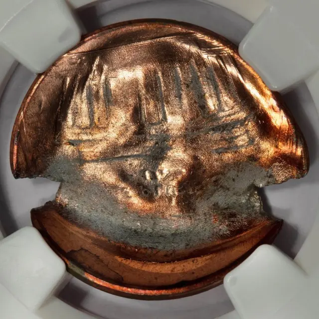 NGC MS66RD Mushroom Die Cap Brockage Lincoln Cent Mint Error Amazing Eye Appeal