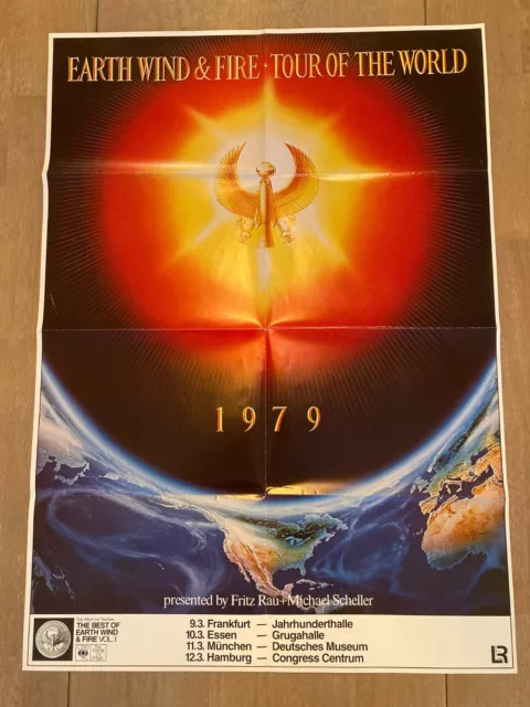 EARTH WIND & FIRE Tour of the World Concert Poster - Germany 1979
