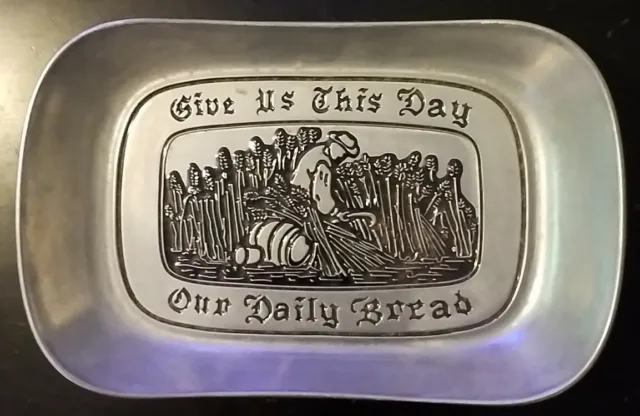 Wilton Platter Tray Plate "Give Us This Day Our Daily Bread”