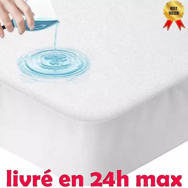 Protège Matelas - Alèse - 140 x 190 cm  Imperméable et Anti-Acariens - France