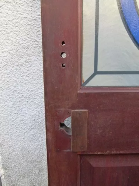 hardwood front Door Glass Panel Edwardian Victorian Door 4