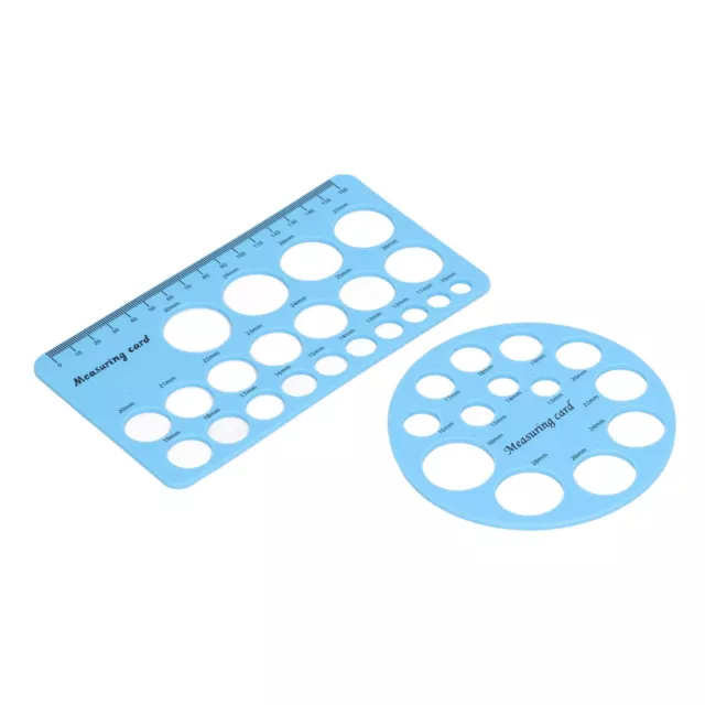 (Blue)Nipple Ruler Bendable Accurate Non Stinging Flange Sizing Measurement FD5