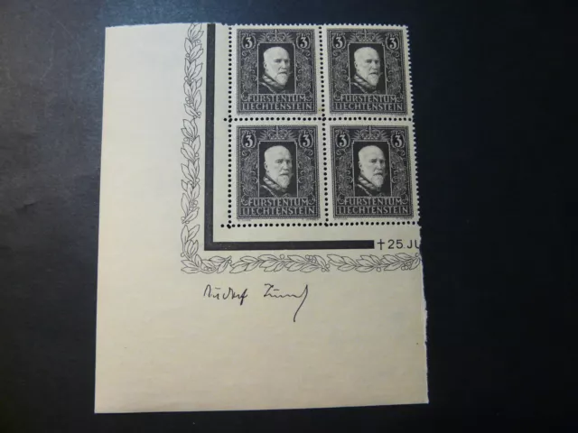 Liechtenstein, Mi.-Nr.: 171 als 4er Block , postfrisch, MNH, KW: 120,00