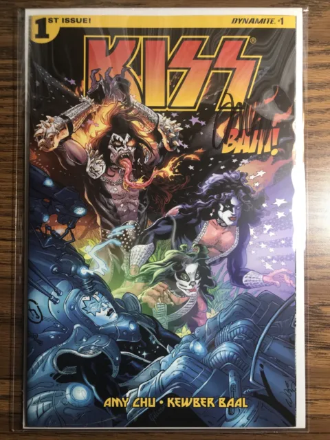 Kiss 1 Nm/Nm+ Awesome Bam Box Exclusive Variant Signed By John Lucas With Coa
