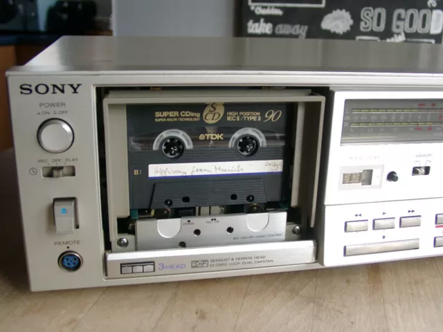 Sony Cassette Deck TC-K81 mit 3-Kopf Laufwerk und Doppel Capstan mit neuen Rieme 3