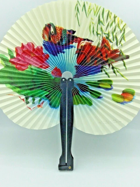 Asian Chinese Japanese Flowers & Birds Hand Fan 7