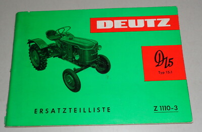 Catalogo parti Deutz idraulico e tre punti FRIZIONE PER TRATTORI STAND 09/1960 