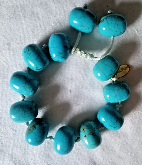 Preowned Lola Rose gemstone bead  bracelet turquoise